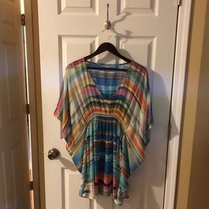 echo for Anthropologie Striped Beach Coverup